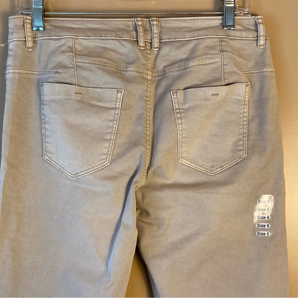 Esprit Size 6 button down khaki chinos, NWOT - Picture 5 of 11